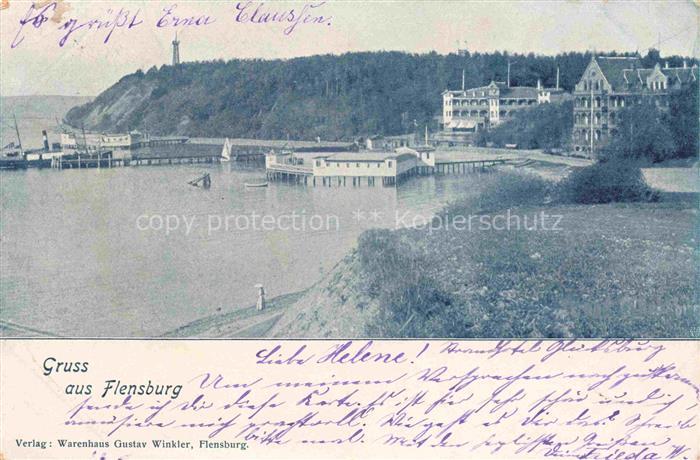 FLENSBURG  Flensborg Schleswig-Holstein Partie am Hafen