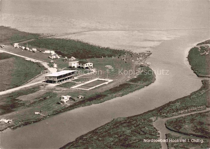 Hooksiel Nordseebad Wangerland Friesland Niedersachsen Fliegeraufnahme
