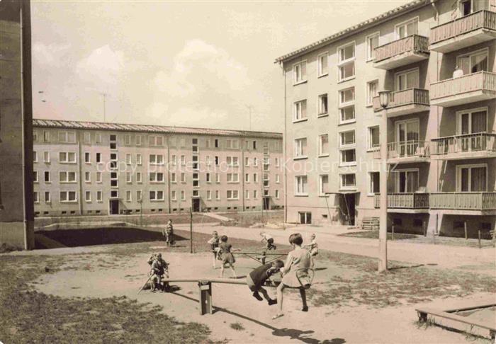 Weisswasser  Oberlausitz Humboldtstrasse Wohnsiedlung Kinderspielplatz