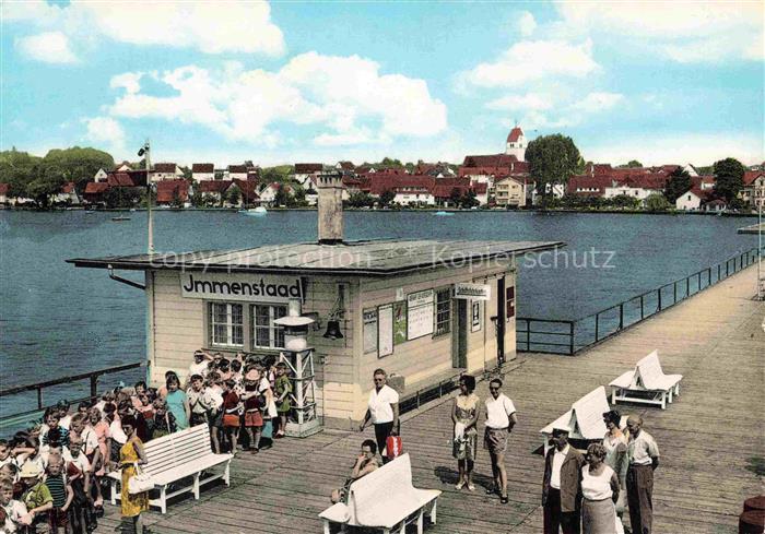 Immenstaad Bodensee BW Partie am Landesteg Kiosk