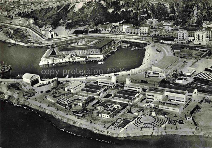 Ancona  Marche IT Fiera della Pesca e Mole Vanvitelliana veduta aerea