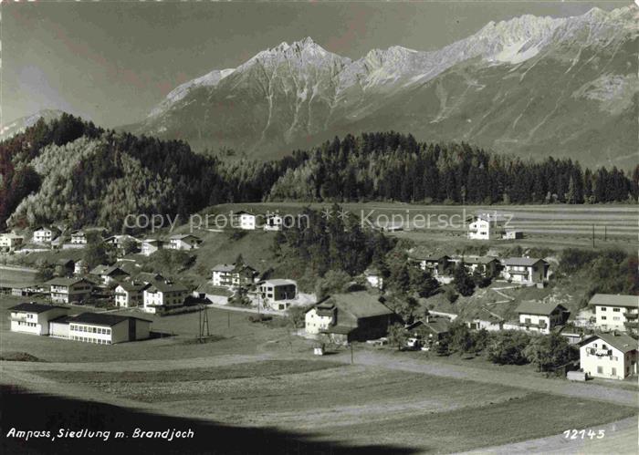 Ampass Innsbruck Tirol AT Panorama Siedlung mit Brandjoch
