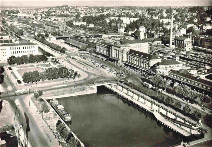 MULHOUSE Muehlhausen 68 Haut-Rhin La gare et le vieux bassin vue aérienne