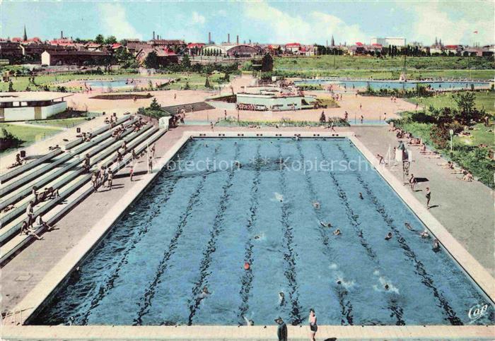 MULHOUSE Muehlhausen 68 Haut-Rhin La piscine Freibad