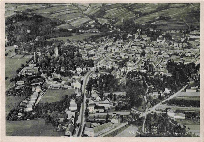 Koenigsee Rudolstadt Thueringen Fliegeraufnahme