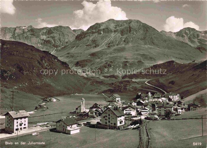 Bivio Julierpass Albula GR Panorama Julierroute