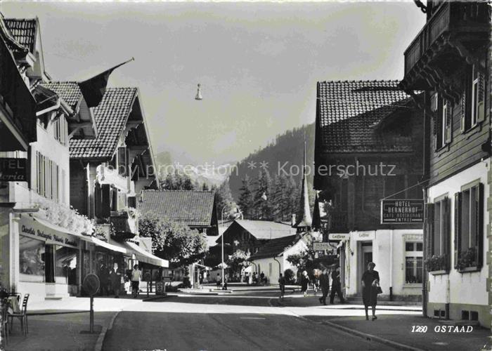 Gstaad Saanen BE Motiv im Zentrum