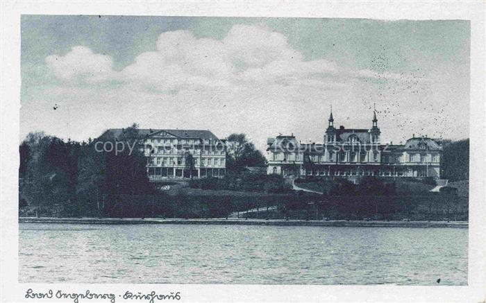 Bad Segeberg Blick ueber den See zum Kurhaus