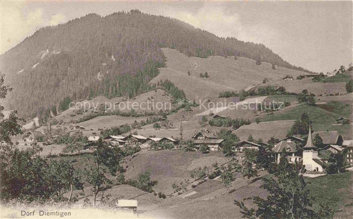 Diemtigen Simmental BE Panorama