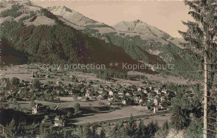 Frutigen BE Panorama Blick gegen Niesen
