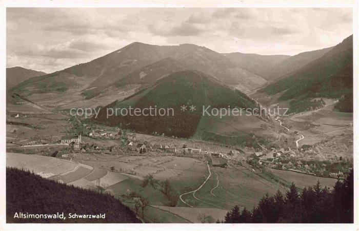 Altsimonswald Simonswald BW Panorama Blick ins Tal Schwarzwald