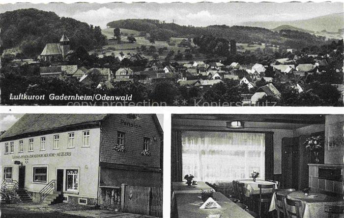 Gadernheim Lautertal Odenwald Hessen Panorama Luftkurort Gasthof Pension Zur Neu
