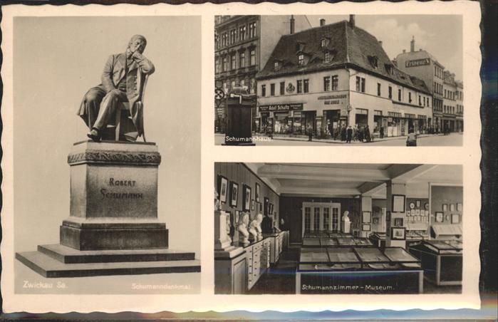 Zwickau Sachsen Schumanndenkmal Schumannhaus Schumannzi