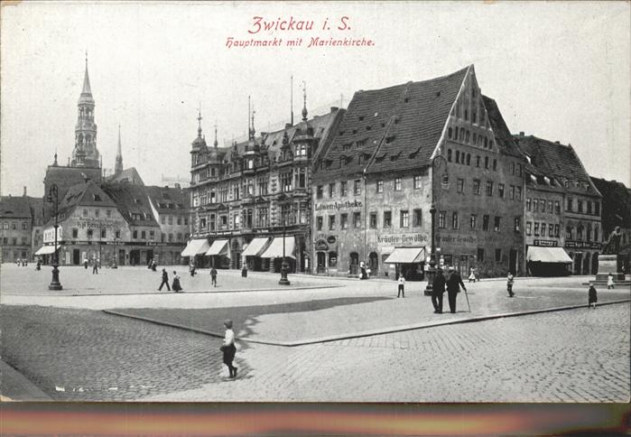 Zwickau Sachsen Hauptmarkt Marienkirche