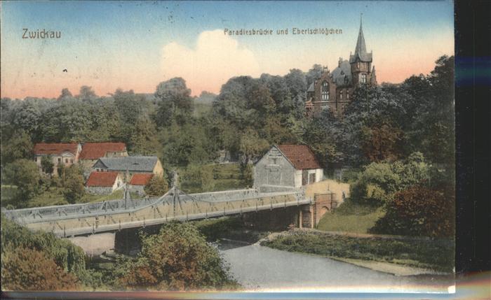 Zwickau Sachsen Paradiesbrücke Ebertschlösschen