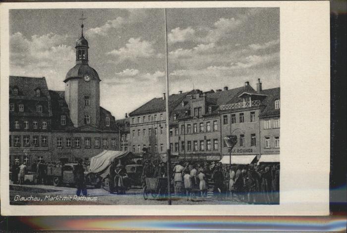 Glauchau Markt Rathaus