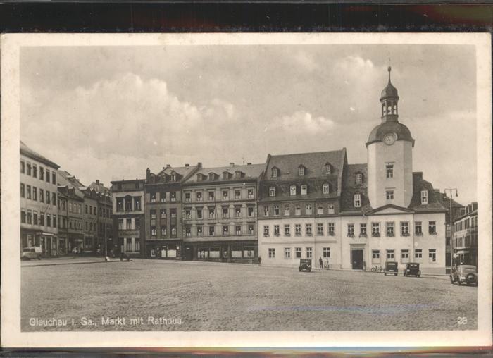 Glauchau Markt Rathaus