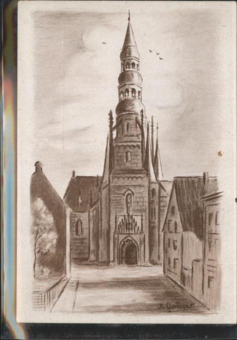 Zwickau Sachsen Künstlerkarte Dom