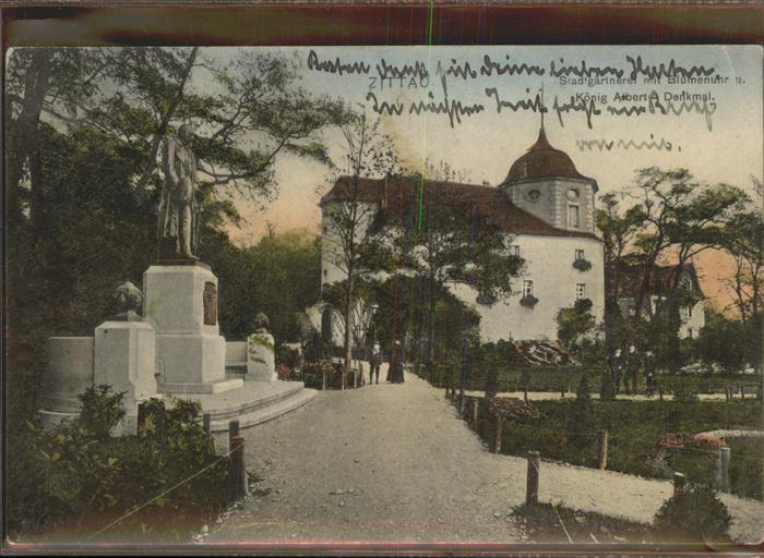 Zittau Stadtgärtnerei Blumenuhr König Albert D