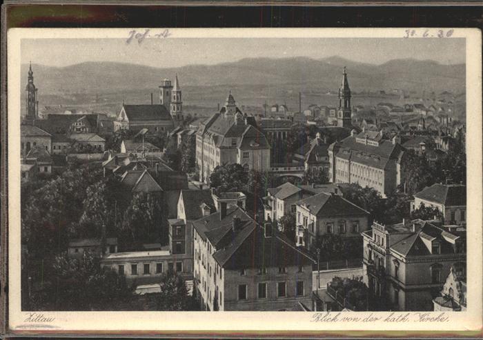 Zittau Blick von Katholische Kirche