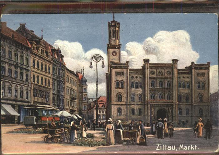Zittau Markt Strassenbahn