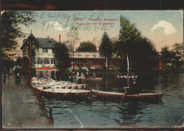 Zittau Westpark Burgteich Restaurant Gondeln R