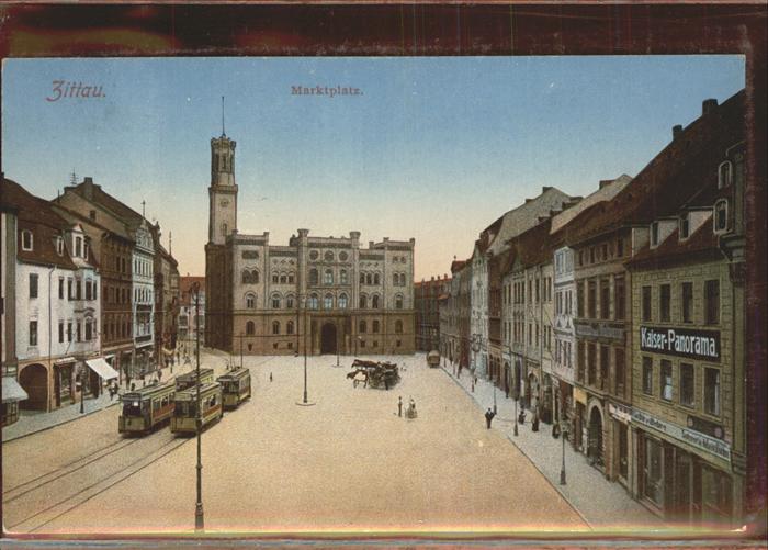Zittau Marktplatz Strassenbahn