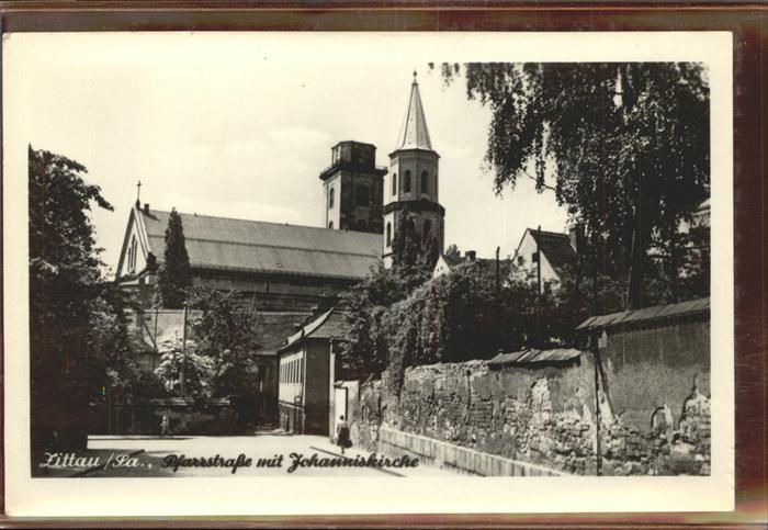 Zittau Pfarrstrasse mit Johnniskirche