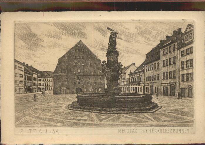Zittau Neustadt Herkulesbrunnen