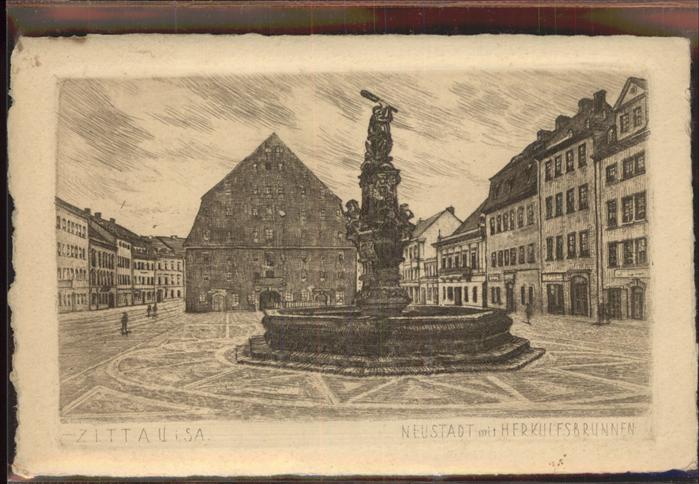 Zittau Neustadt Herkulesbrunnen