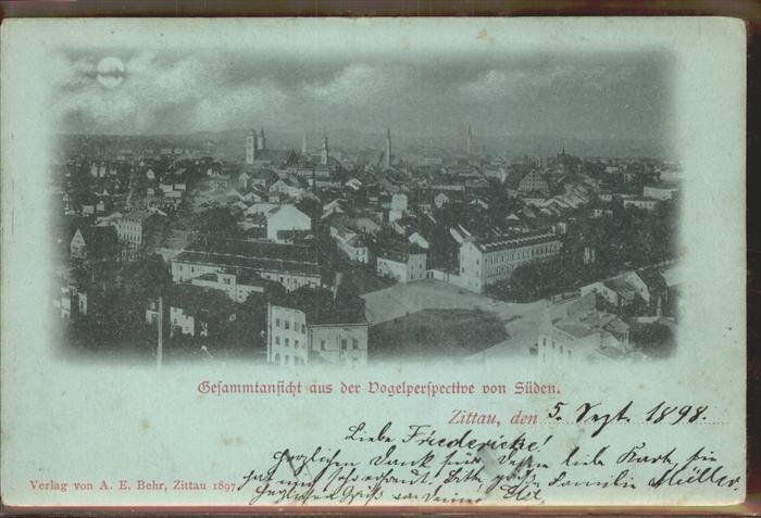 Zittau total aus Vogelperspektive