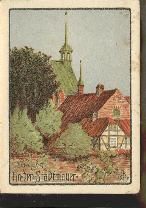 Zittau An der Stadtmauer Künstlerkarte