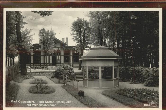 Bad Oppelsdorf Opolno Zdroj Park Kaffee Stahlquelle Wilhelmsbrunnen