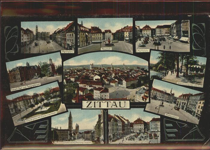 Zittau Rathausplatz Markt Neustadt Ottokarplat