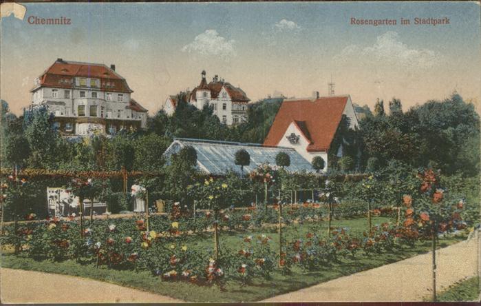 CHEMNITZ Sachsen Rosengarten Stadtpark