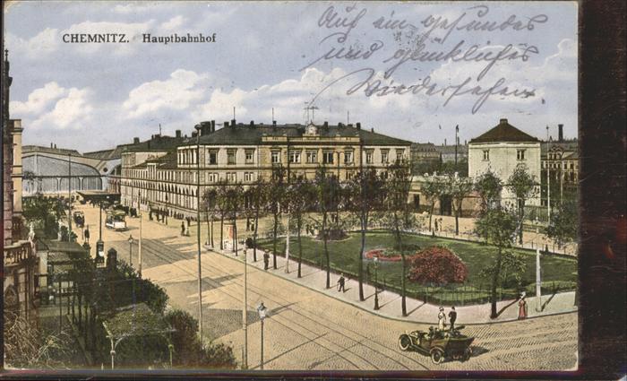CHEMNITZ Sachsen Hauptbahnhof Strassenbahn