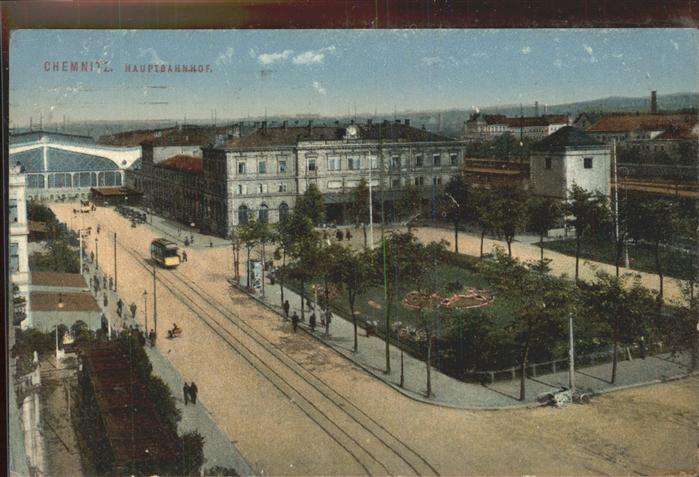 CHEMNITZ Sachsen Hauptbahnhof Strassenbahn