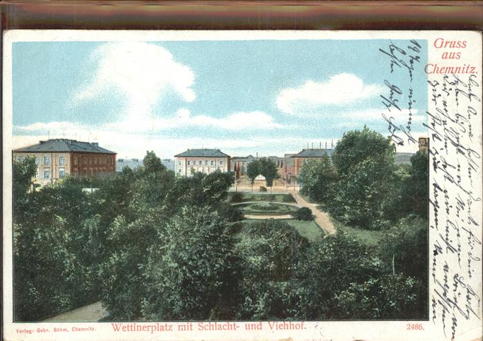 CHEMNITZ Sachsen Wettinerplatz Schlacht- Vielhof