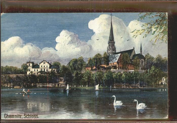 CHEMNITZ Sachsen Schloss Wiedmanns Kuenstlerkarte