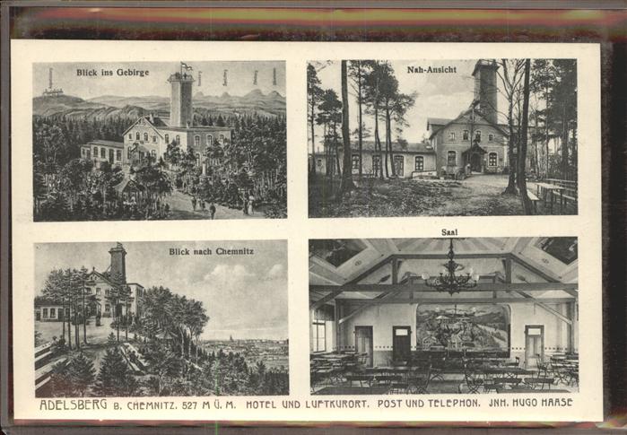 Adelsberg Chemnitz Hotel Luftkurort Gebirge