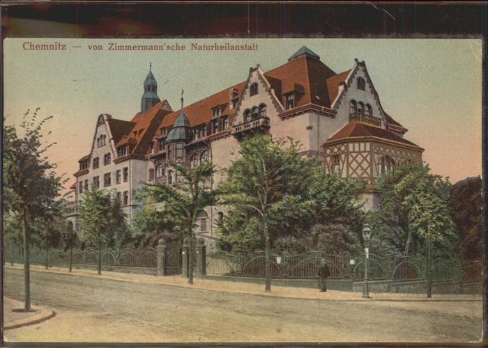 CHEMNITZ Sachsen Zimmermannsche Naturheilanstalt