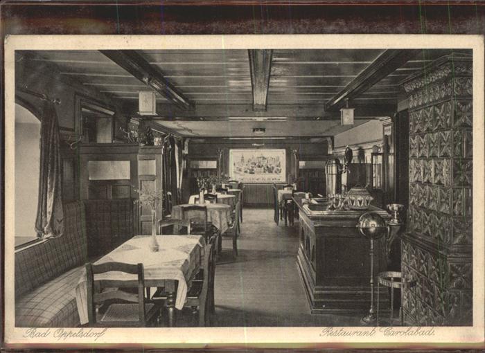 Bad Oppelsdorf Opolno Zdroj Restaurant Carolabad Bierstube