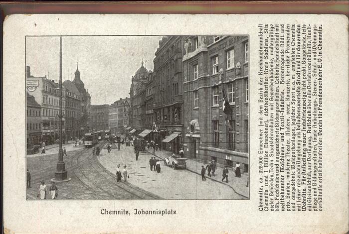 CHEMNITZ Sachsen Johannisplatz Geschichte