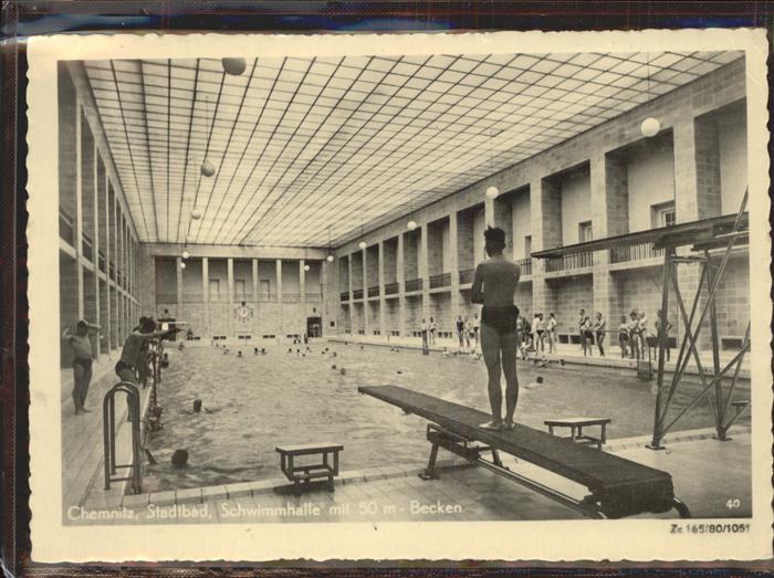 CHEMNITZ Sachsen Stadtbad Sprungbrett Schwimmhalle