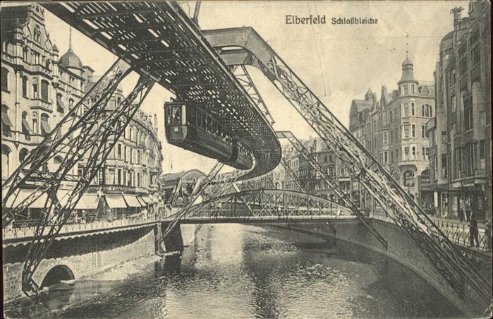 Elberfeld Wuppertal Schlossbleiche Schwebebahn