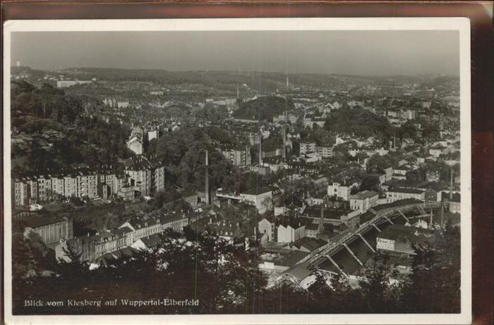 WUPPERTAL NRW Klesberg Elberfeld Blick