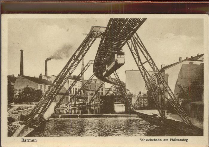 Barmen Wuppertal Schwebebahn Pfälzersteg