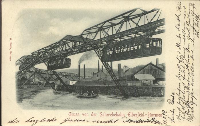 Elberfeld Wuppertal Schwebebahn Barmen