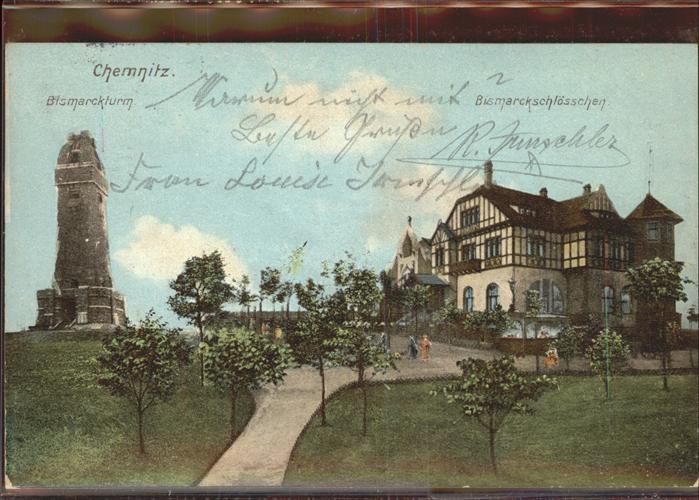 CHEMNITZ Sachsen Bismarckturm Bismarckschloesschen