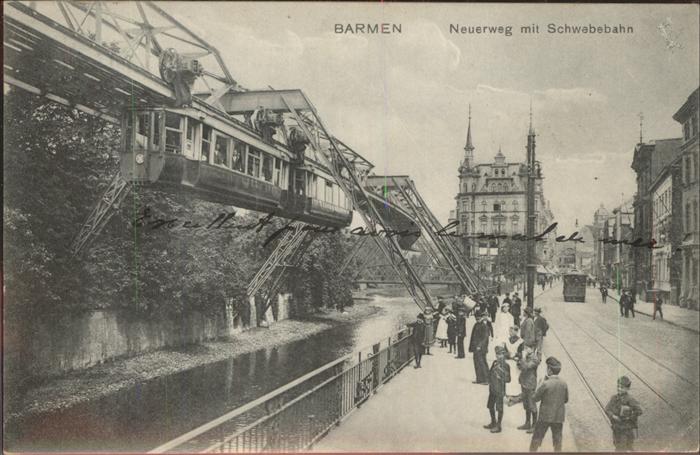 Barmen Wuppertal Neuerweg Schwebebahn